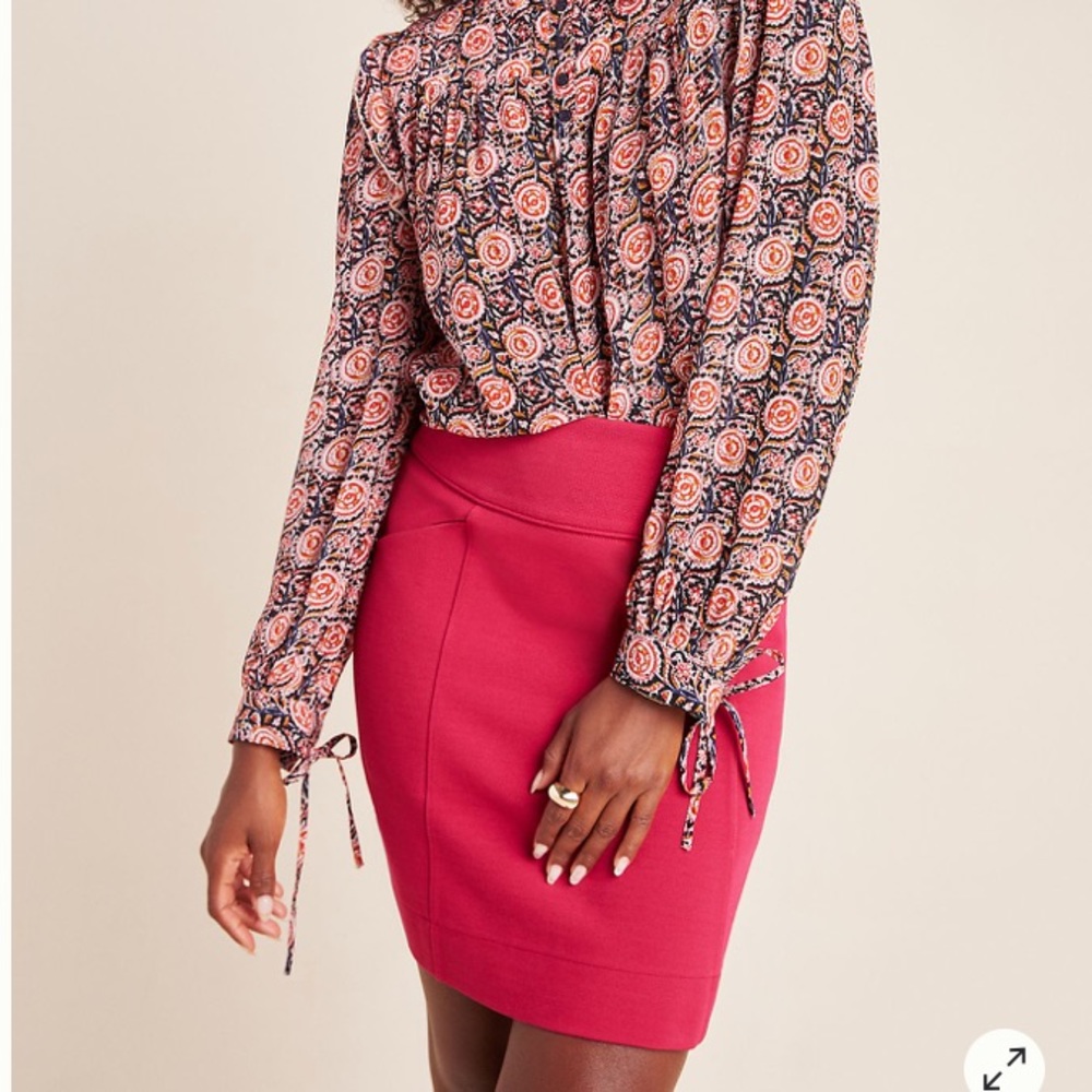*Anthropologie Maeve Mackenzie Ponte Skirt Sz M